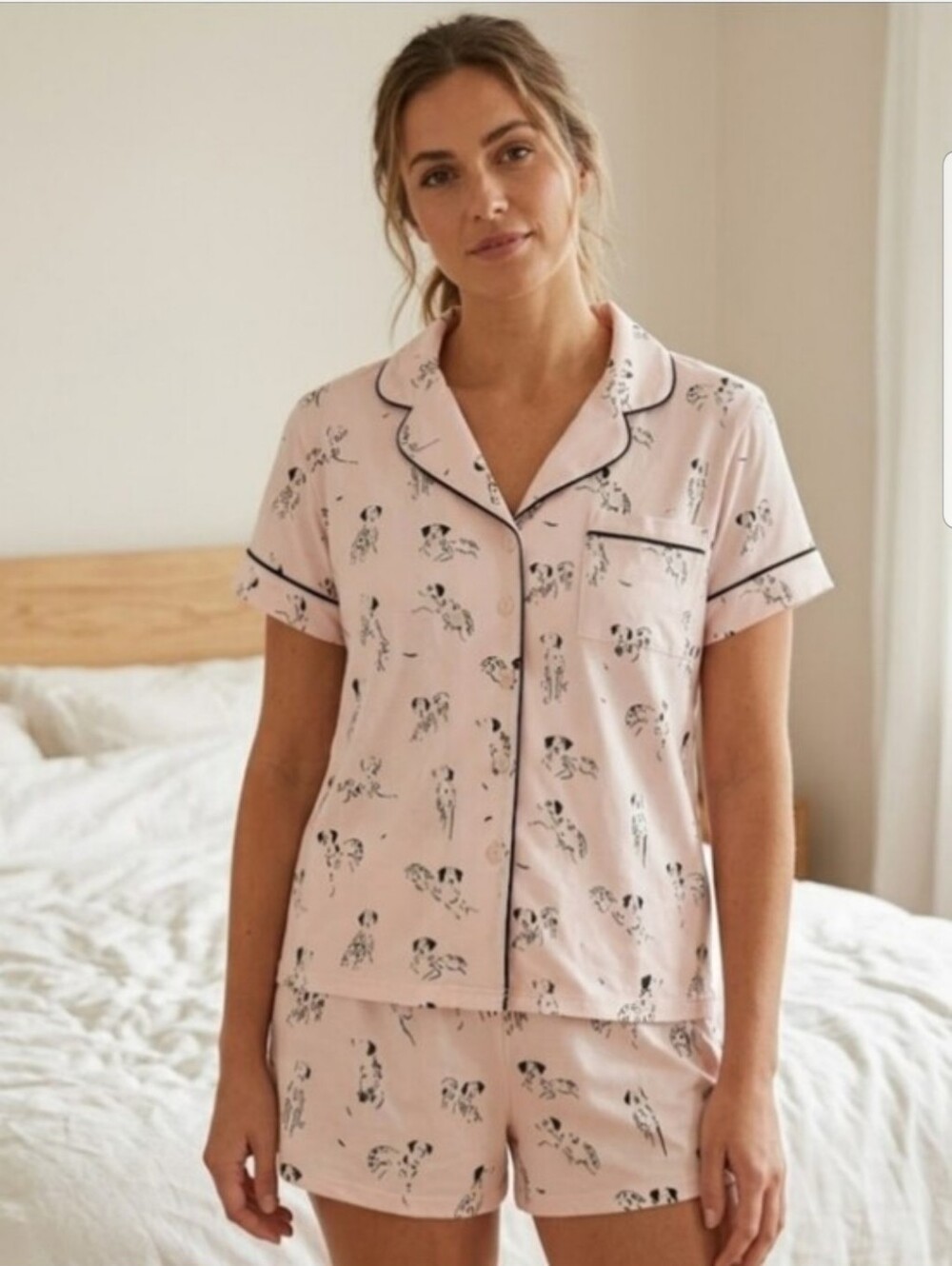 NEW! Kate Spade Women's Pink Short Pajama Set  Sz Large NWT